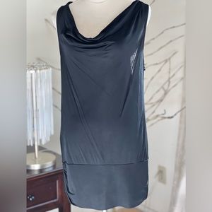 Banana Republic long asymmetric black top size L